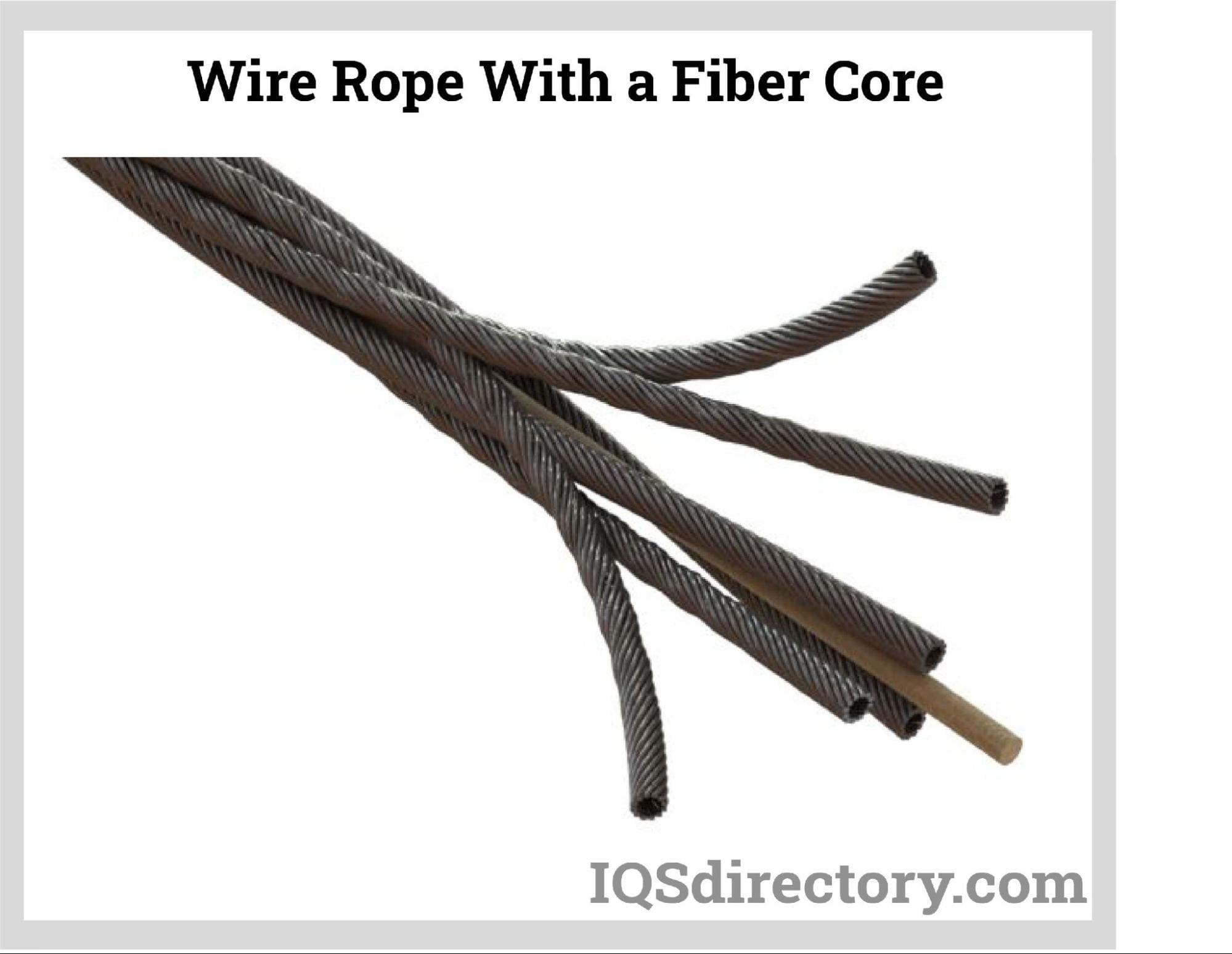 Wire Rope With a Fiber Core